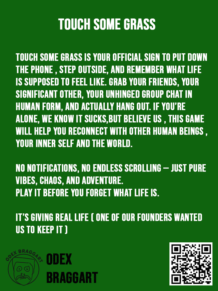 TOUCH SOME GRASS